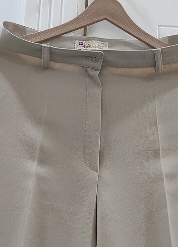 l Beden camel Renk Krep pantolon