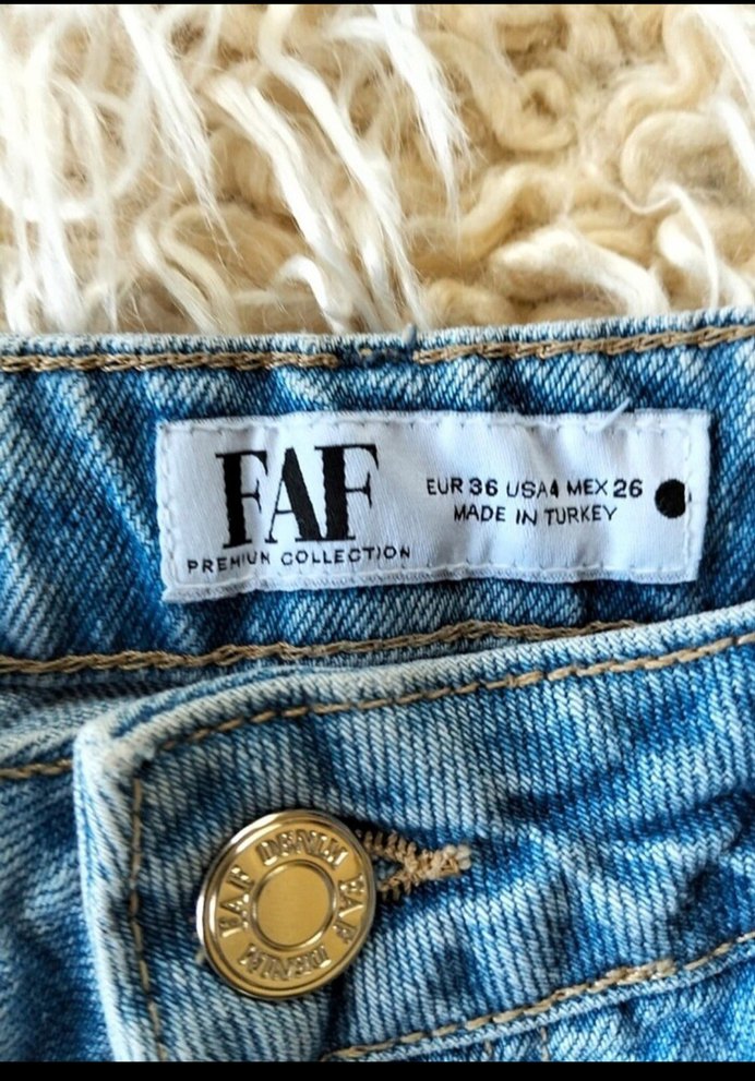 Bol Kesim Bohem Kadın Kot Pantolon - Görsel 5