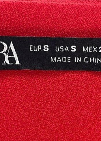 Kırmızı Drapeli Uzun Kollu Triko Elbise zarar  orjnl. - Görsel 4