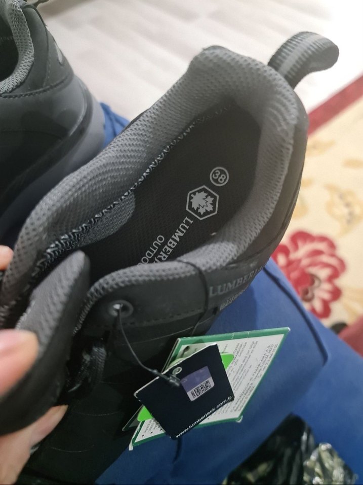 Erkek Siyah Bağcıklı Spor Outdoor Ayakkabı - Görsel 2