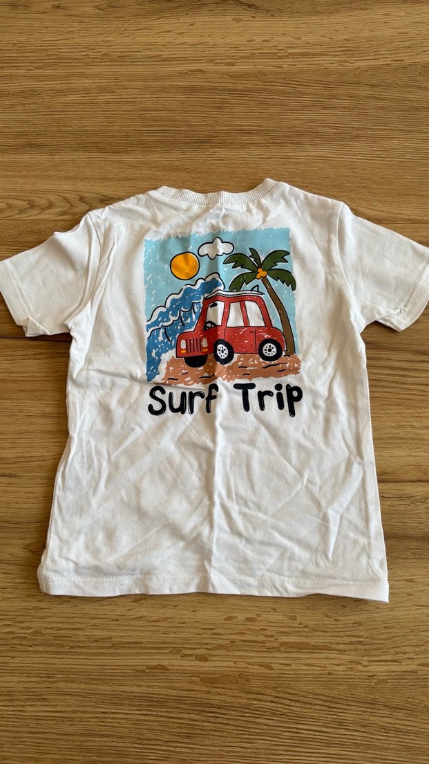 Beyaz Baskılı Erkek Çocuk Tişörtü - Görsel 3