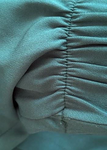 Türbe yeşili Kapüşonlu Fermuarlı tesettür alt üst takım - Görsel 4