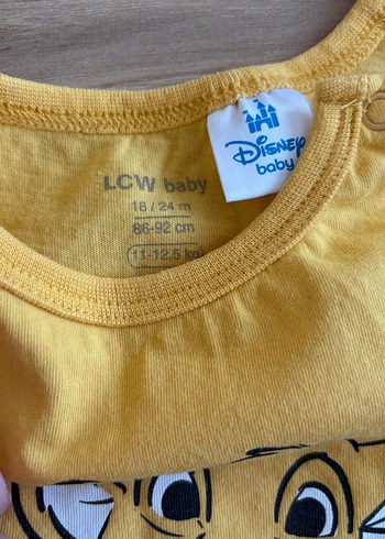 Sarı Kısa Kollu Pamuklu Bebek Tulum - Görsel 3