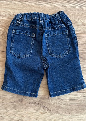 Düğmeli Mavi Erkek Kot Şort - Görsel 2