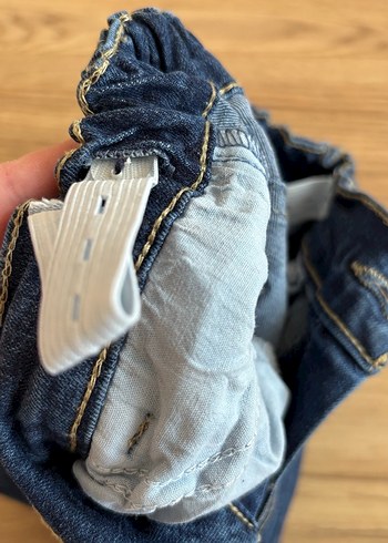 Düğmeli Mavi Erkek Kot Şort - Görsel 4