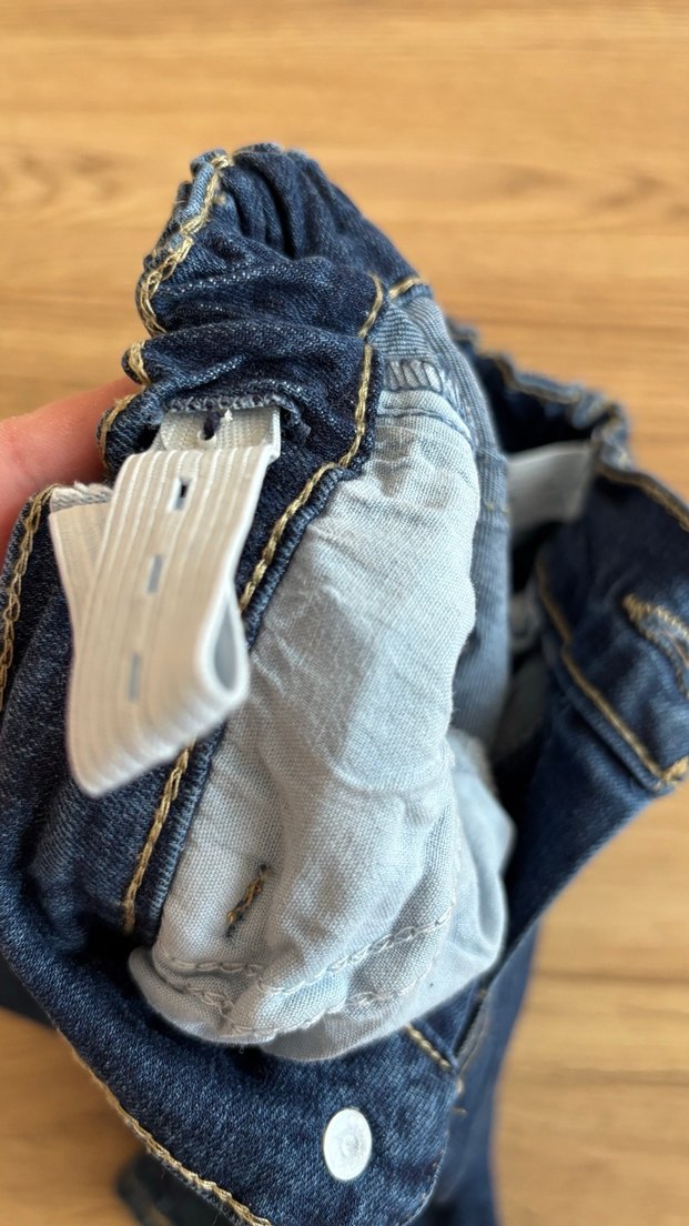 Düğmeli Mavi Erkek Kot Şort - Görsel 4