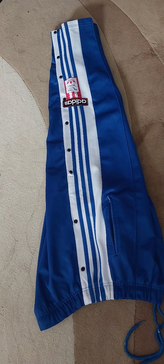 Parlak Mavi Fermuarlı Erkek Eşofman Altı - Görsel 3