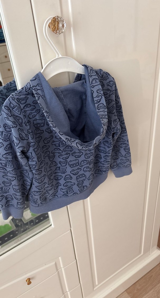 Kapüşonlu Fermuarlı Erkek Çocuk Sweatshirt - Görsel 2