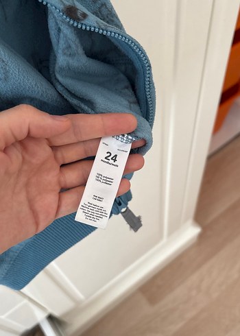 24-36 Ay Beden Kapüşonlu Erkek Çocuk Gri Polar Ceket