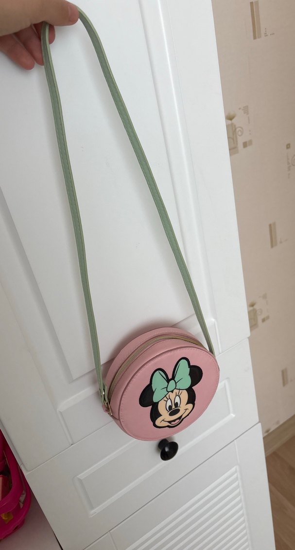 Pembe Yuvarlak Minnie Mouse Çanta - Görsel 3