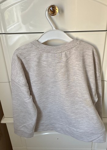 Gri kız Çocuk Uzun Kollu Sweatshirt - Görsel 3