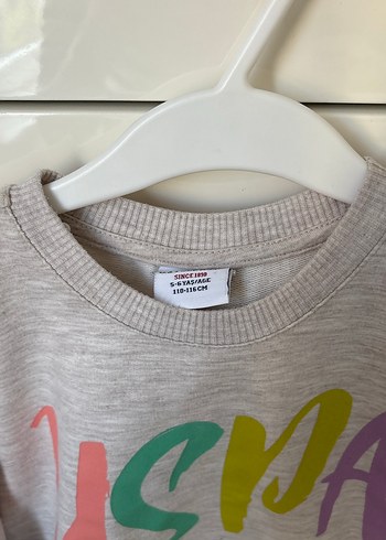 Gri kız Çocuk Uzun Kollu Sweatshirt - Görsel 2