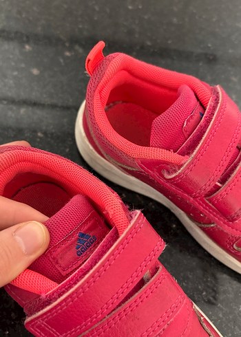 Kız Çocuk Pembe Cırt Cırtlı Spor Ayakkabı - Görsel 2