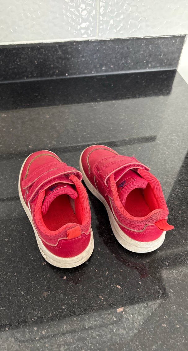 Kız Çocuk Pembe Cırt Cırtlı Spor Ayakkabı - Görsel 5