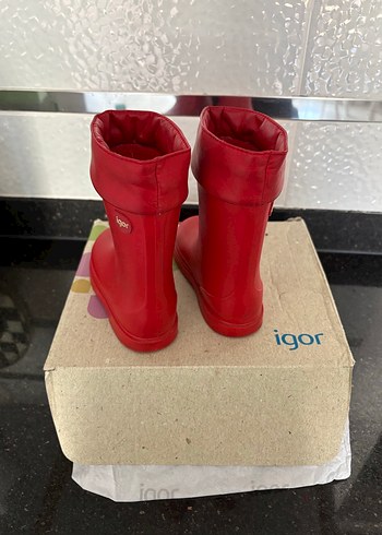 Kız Çocuk Kırmızı Igor Lastik Çizme - Görsel 2