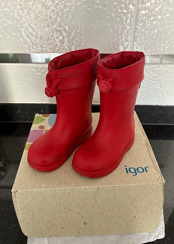 Kız Çocuk Kırmızı Igor Lastik Çizme - Görsel 3