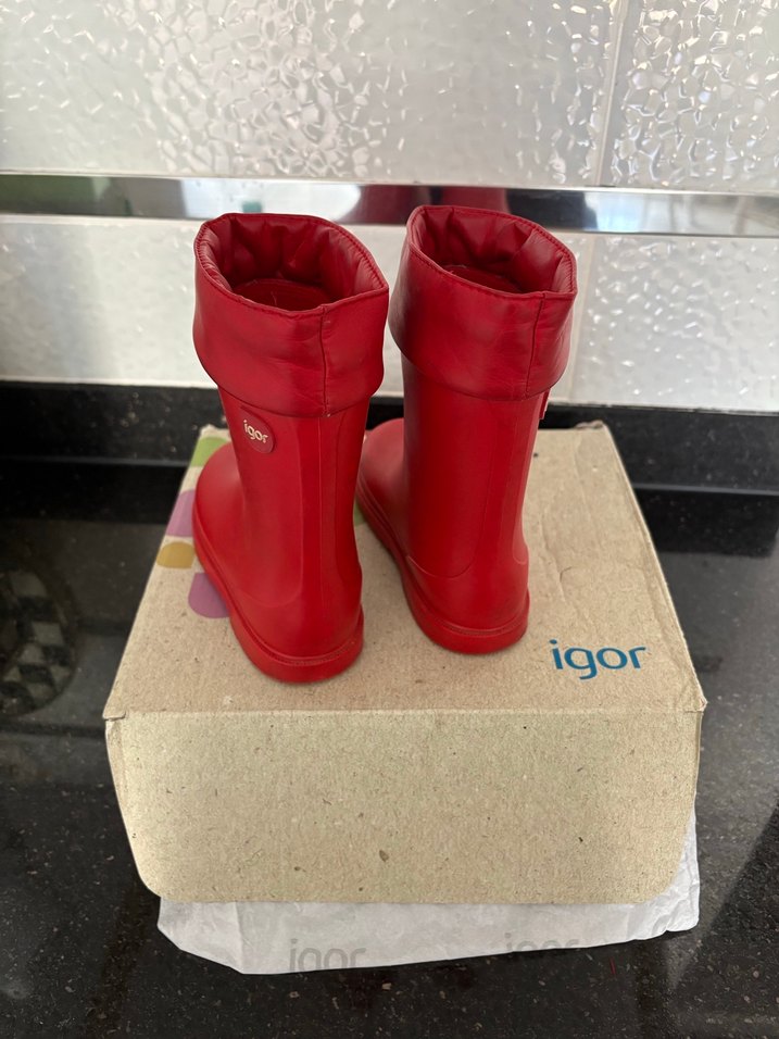 Kız Çocuk Kırmızı Igor Lastik Çizme - Görsel 2