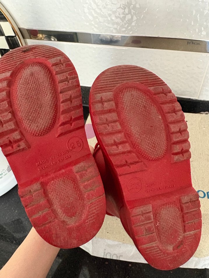 Kız Çocuk Kırmızı Igor Lastik Çizme - Görsel 4