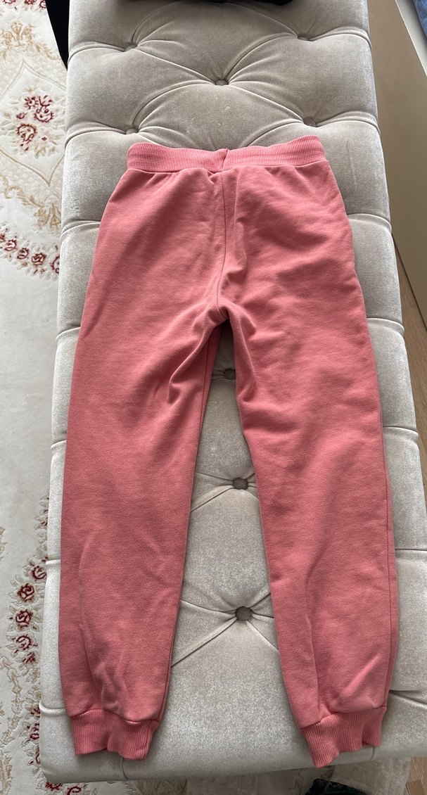 Kızlar için Rahat Pembe Eşofman Altı - Görsel 3