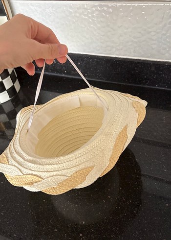 Beyaz Fırfırlı Bohem Kadın Şapka - Görsel 2