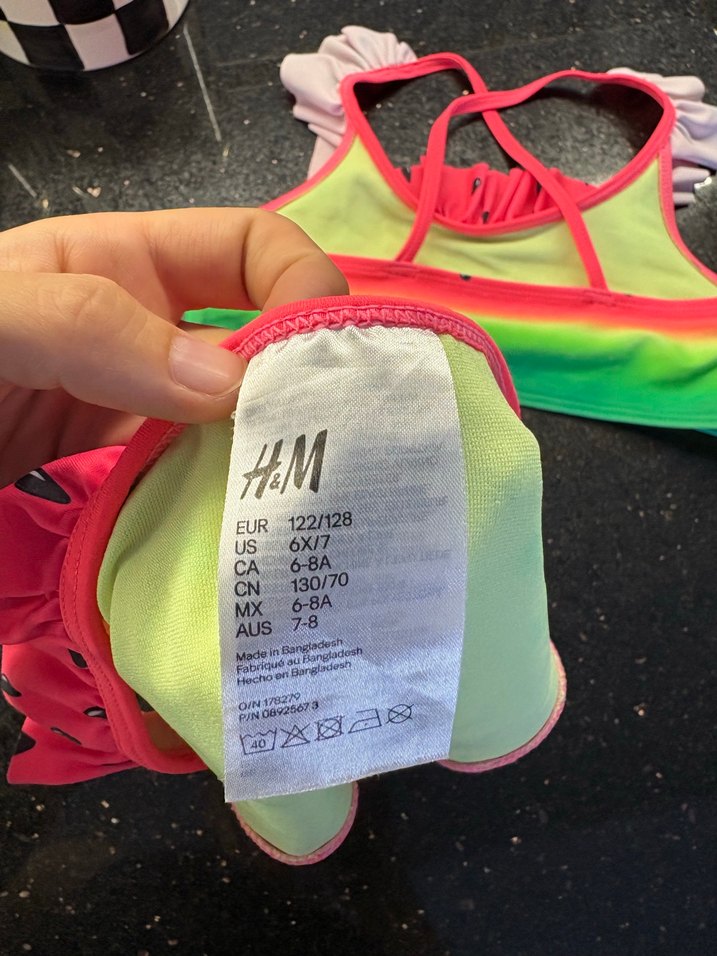 Kız Çocuk Pop Art Desenli Fırfırlı Bikini - Görsel 3