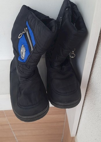 Koyu Mavi Tokalı Erkek Çocuk Biker Bot
