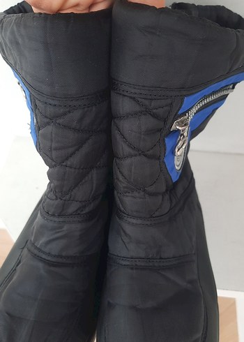 34 Beden mavi Renk Koyu Mavi Tokalı Erkek Çocuk Biker Bot