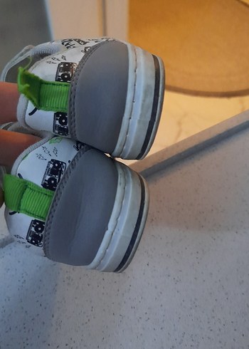 32 Beden Beyaz Baskılı Erkek Çocuk Spor Ayakkabı