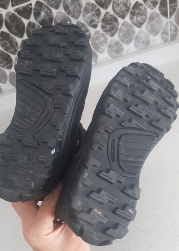 30 Beden siyah Renk dechotlon tertemiz Siyah unisex Çocuk Goth Botları Velcro