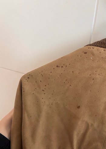 Vintage süet deri ceket - Görsel 3