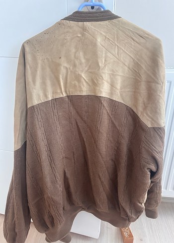 Vintage süet deri ceket - Görsel 4