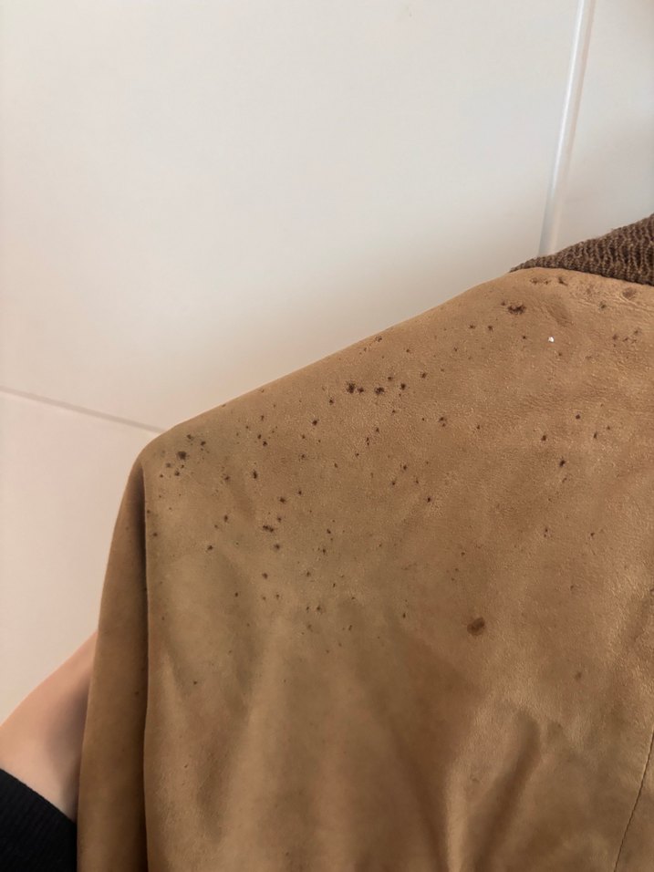 Vintage süet deri ceket - Görsel 3