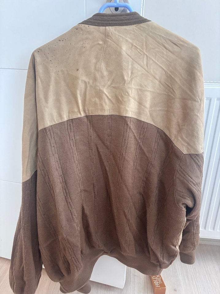 Vintage süet deri ceket - Görsel 4