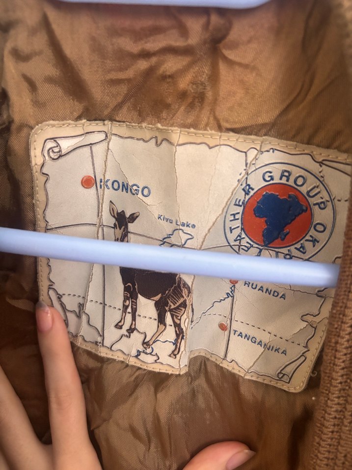 Vintage süet deri ceket - Görsel 2