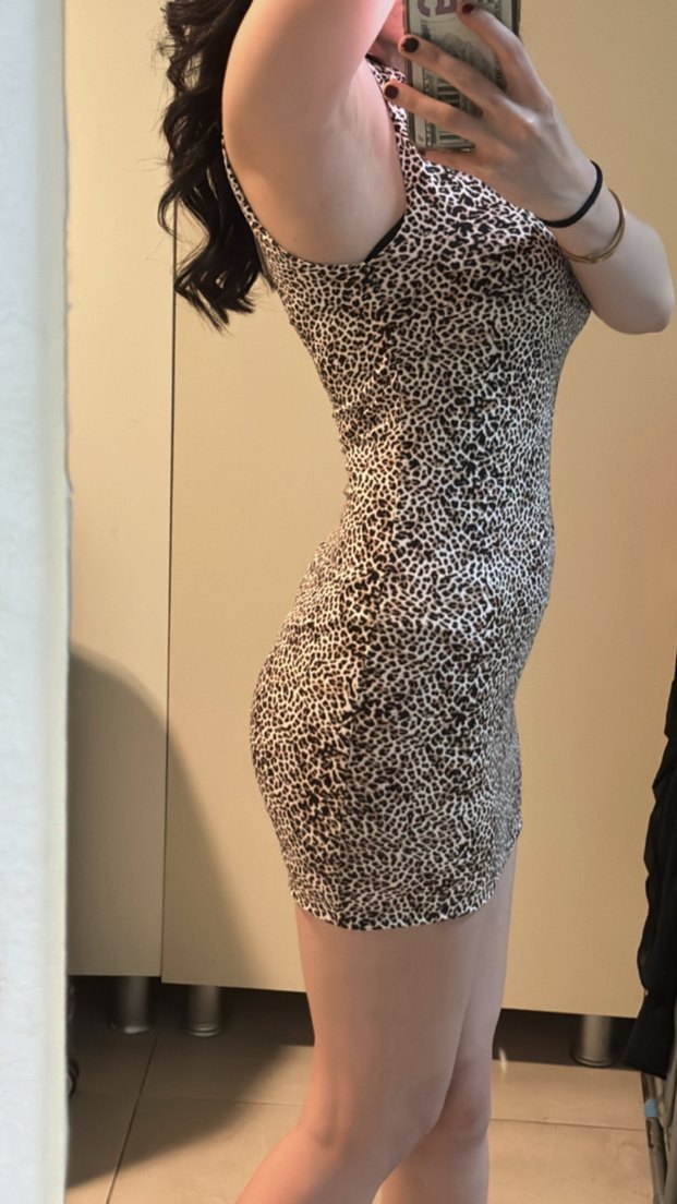 Leopar Desenli Elbise - Görsel 2