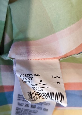 Pastel Çok Renkli Uzun Kollu Düğmeli Gömlek - Görsel 4