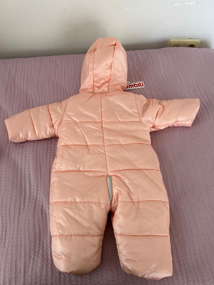 Pembe Kürklü Bebek Kız Tulumu - Görsel 3