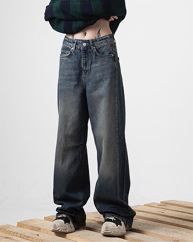 baggy eskitme pantolon