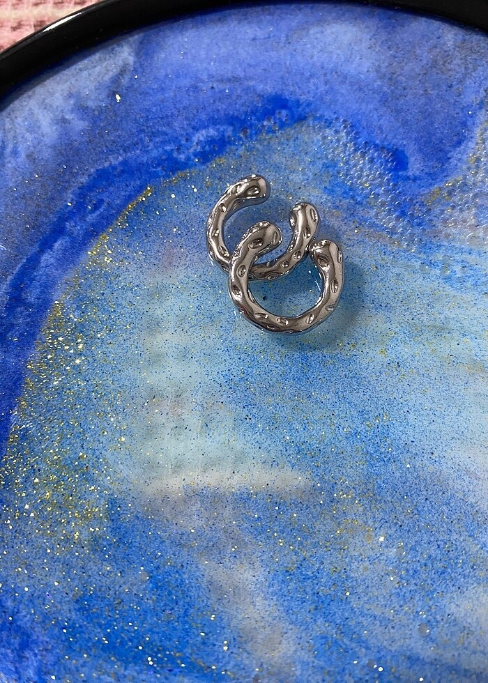 Silver earcuff küpe - Görsel 3