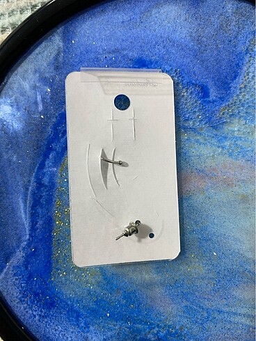 Silver yıldız earcuff kupe - Görsel 3