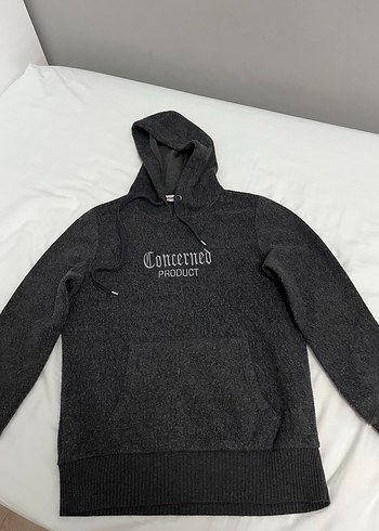 Gri Kapüşonlu Kadın Sweatshirt