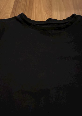 Kız Çocuk Siyah Uzun Kollu Basic Tişört - Görsel 2