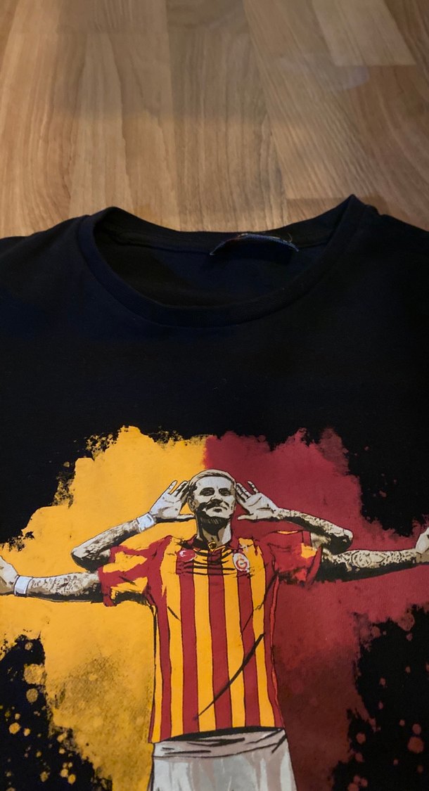 Baskılı Siyah Erkek Tişört - Görsel 2