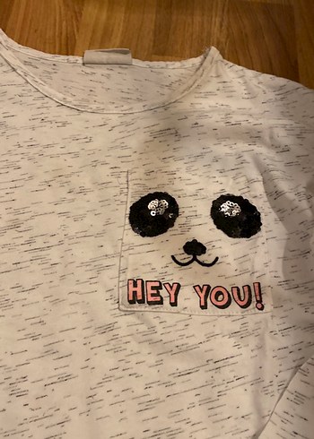 Gri Uzun Kollu Kız Tişörtü - Görsel 3