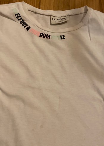 Kız Çocuk Beyaz Kısa Kollu Tişört - Görsel 3