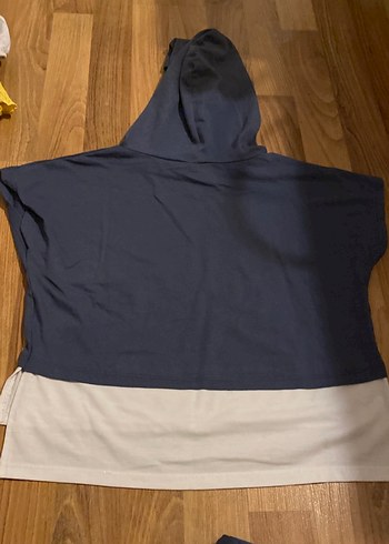 Kızlar için Gri Kapüşonlu Tişört ve Eşofman Altı Takımı - Görsel 6