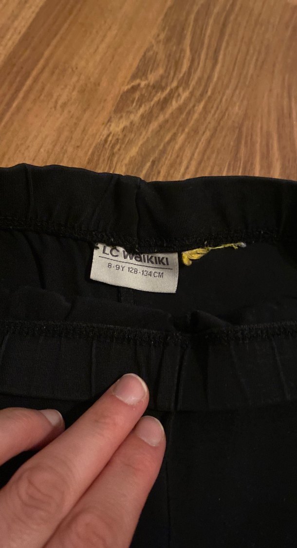 Kız Çocuk Siyah Minnie Mouse Baskılı Tayt - Görsel 2