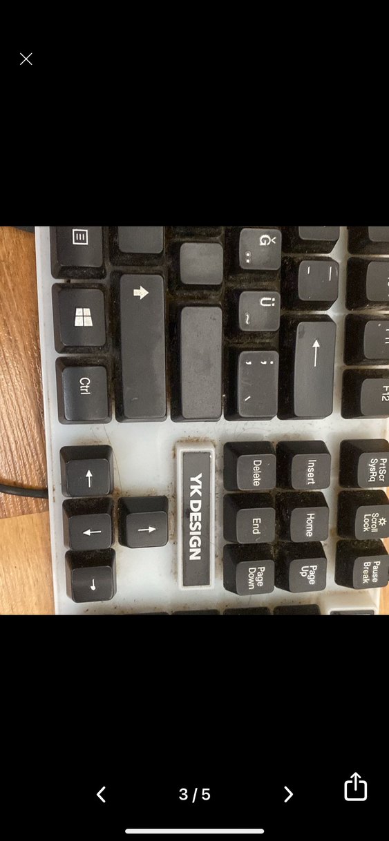 Gri Kablolu Standart Klavye - Görsel 4