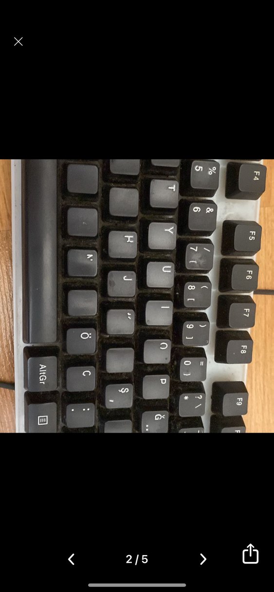 Gri Kablolu Standart Klavye - Görsel 3