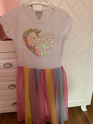 Koz çocuk unicorn elbise